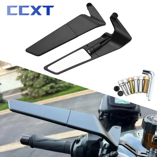 ESPEJO RETROVISOR PLEGABLE PARA MOTO