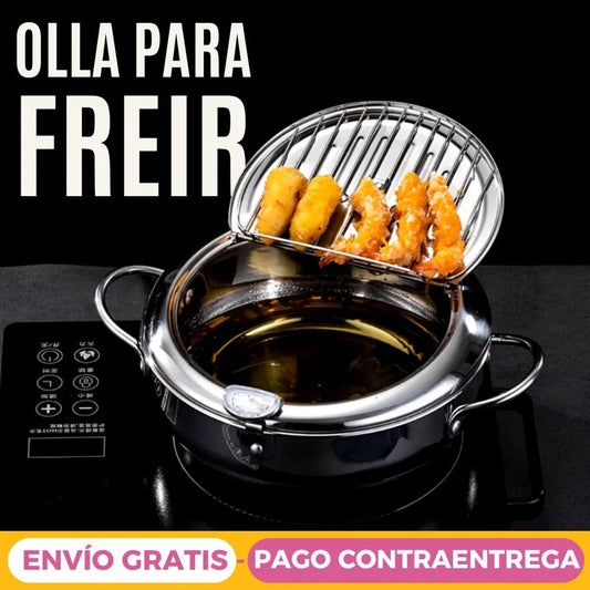 Olla para freír con control de temperatura